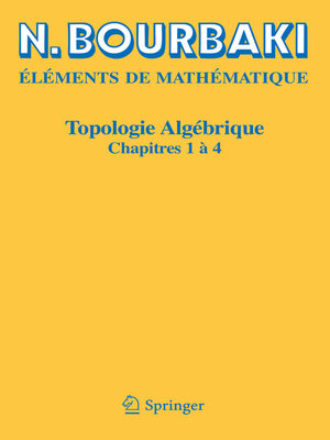 cover image of Topologie algébrique